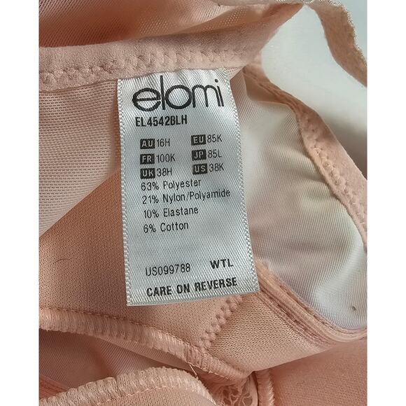 Elomi pink blush molly nursing bra full coverage support 38K t shirt everyday - Picture 4 of 6